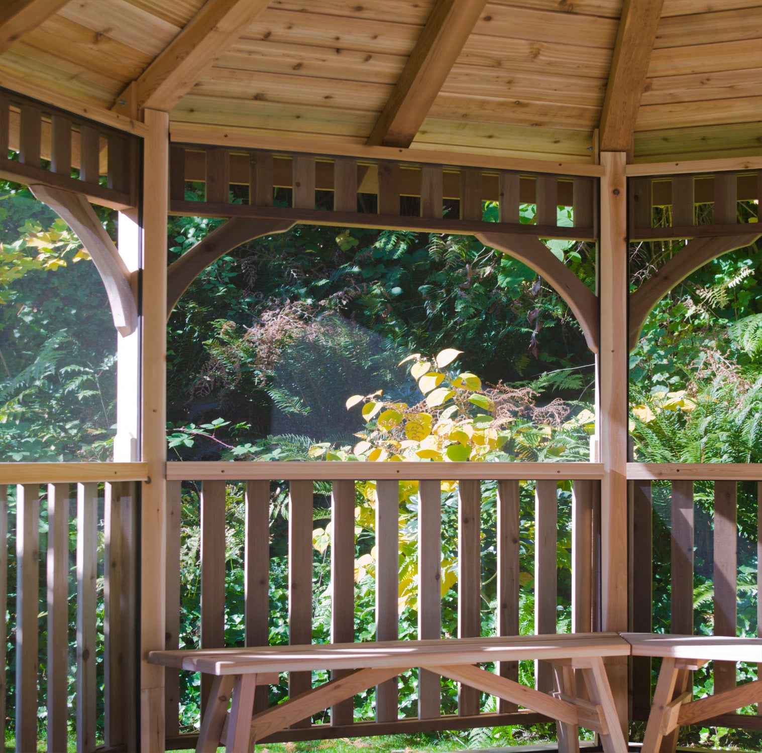 12' Cedar Panelized Octagon Gazebo