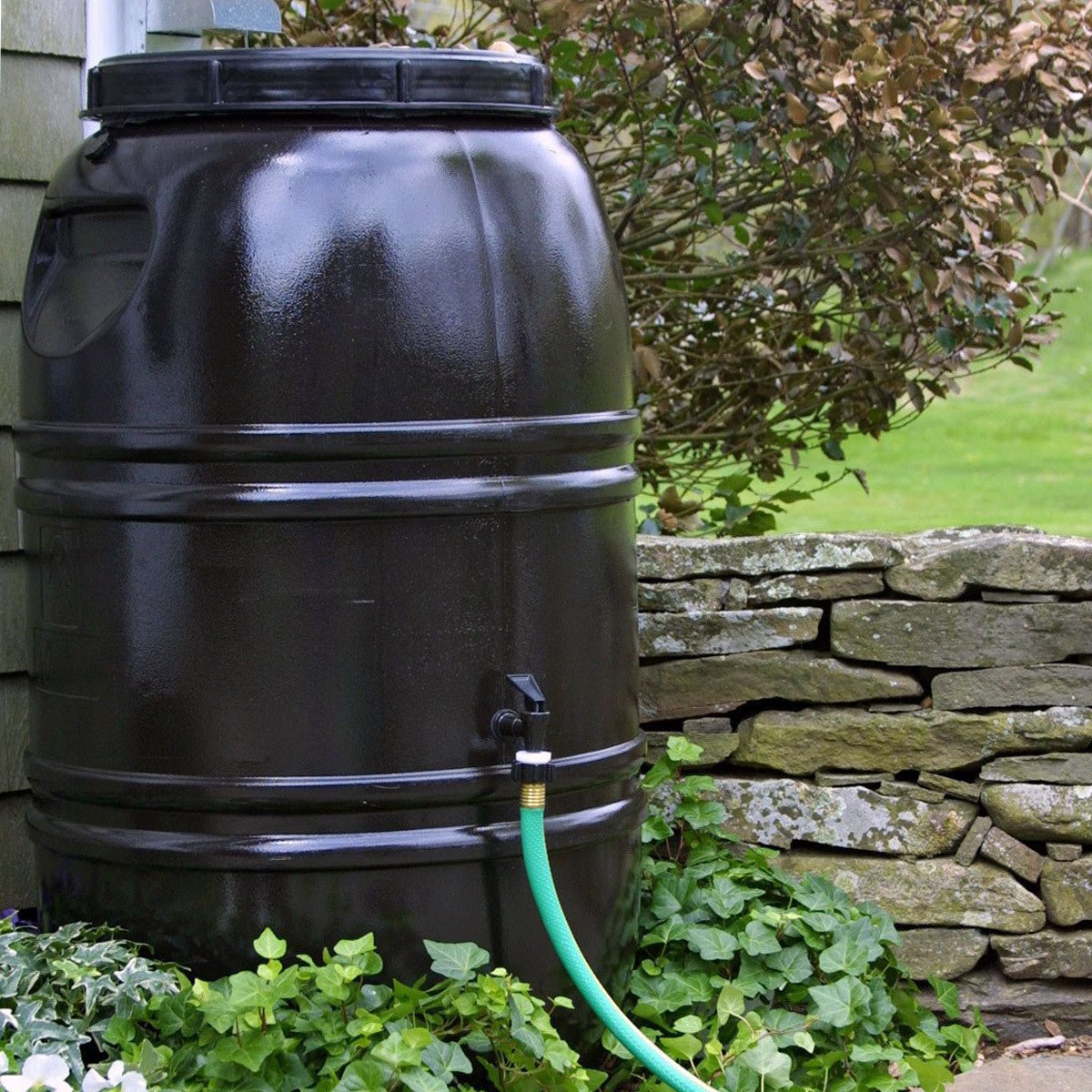 Great American Rain Barrel - 60 Gallon Earth Brown