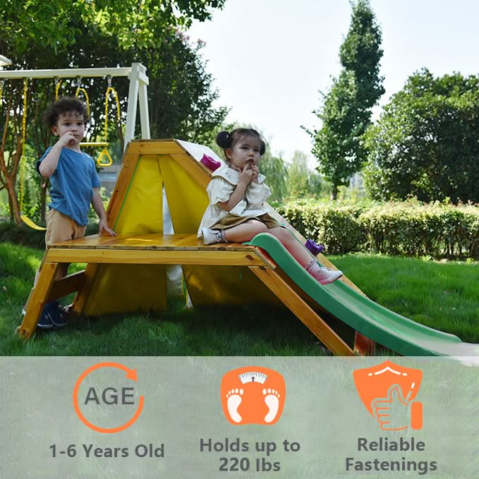 Palm 5-in-1 Indoor/Outdoor Playground Playset