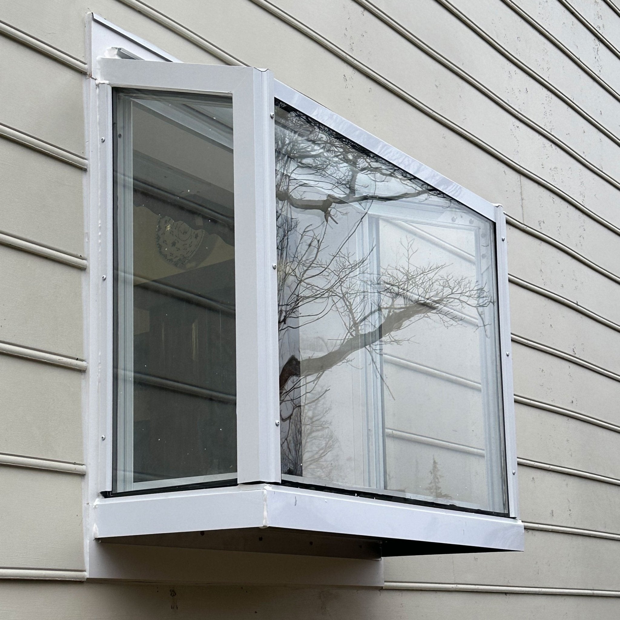 Greenhouse Window Box - Home & Shed Window Conversion Kit White Small Size : 39 5/8'" x 39 5/8" option3