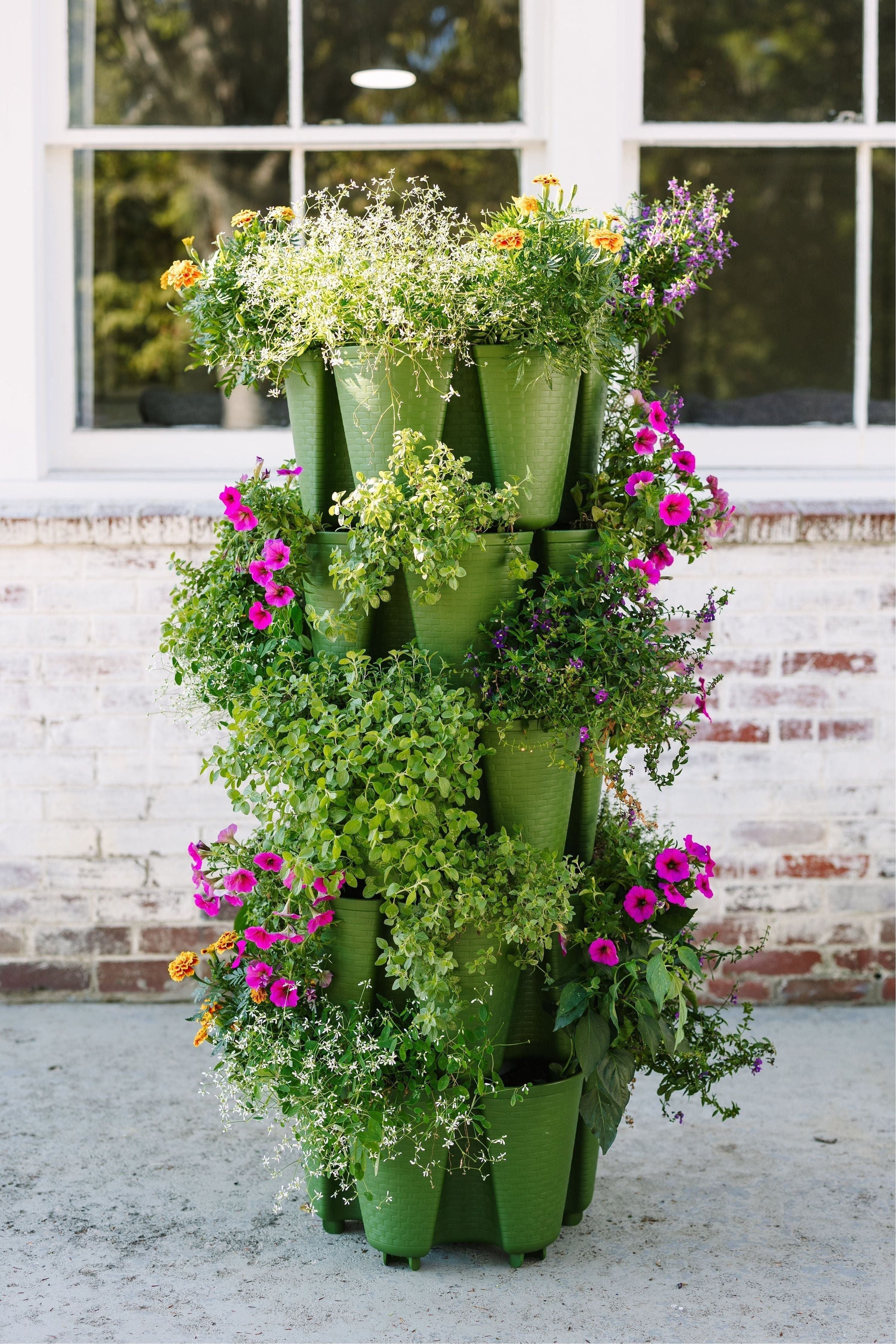 5 Tier "Original" GreenStalk Vertical Planter - Basket Weave Texture