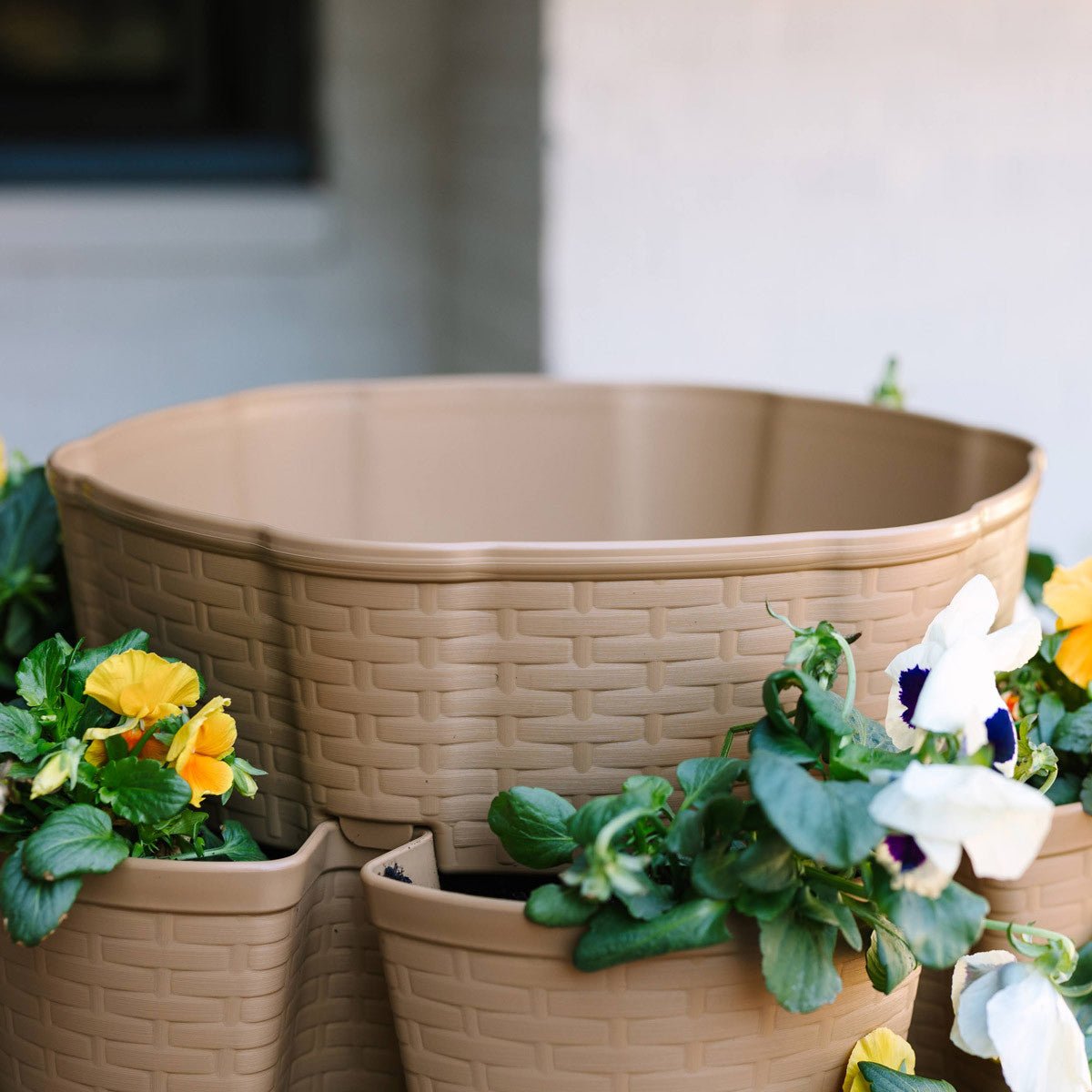 Greenstalk Vertical Planter - Basket Weave 5-Tier (10" Pockets) Maple