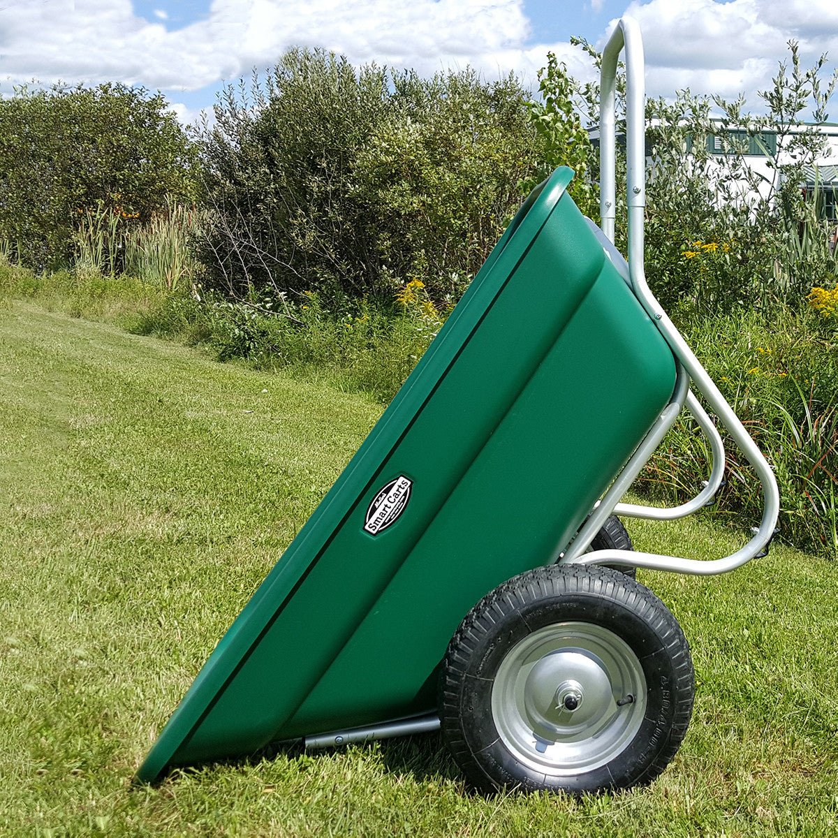Heavy Duty Garden & Utility Cart - 7 Cubic Feet 16" Turf Green