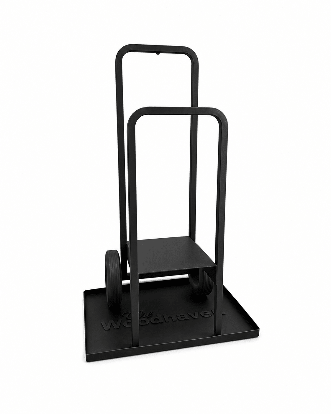 Heavy-Duty Steel Firewood Cart - 300 Lb Capacity