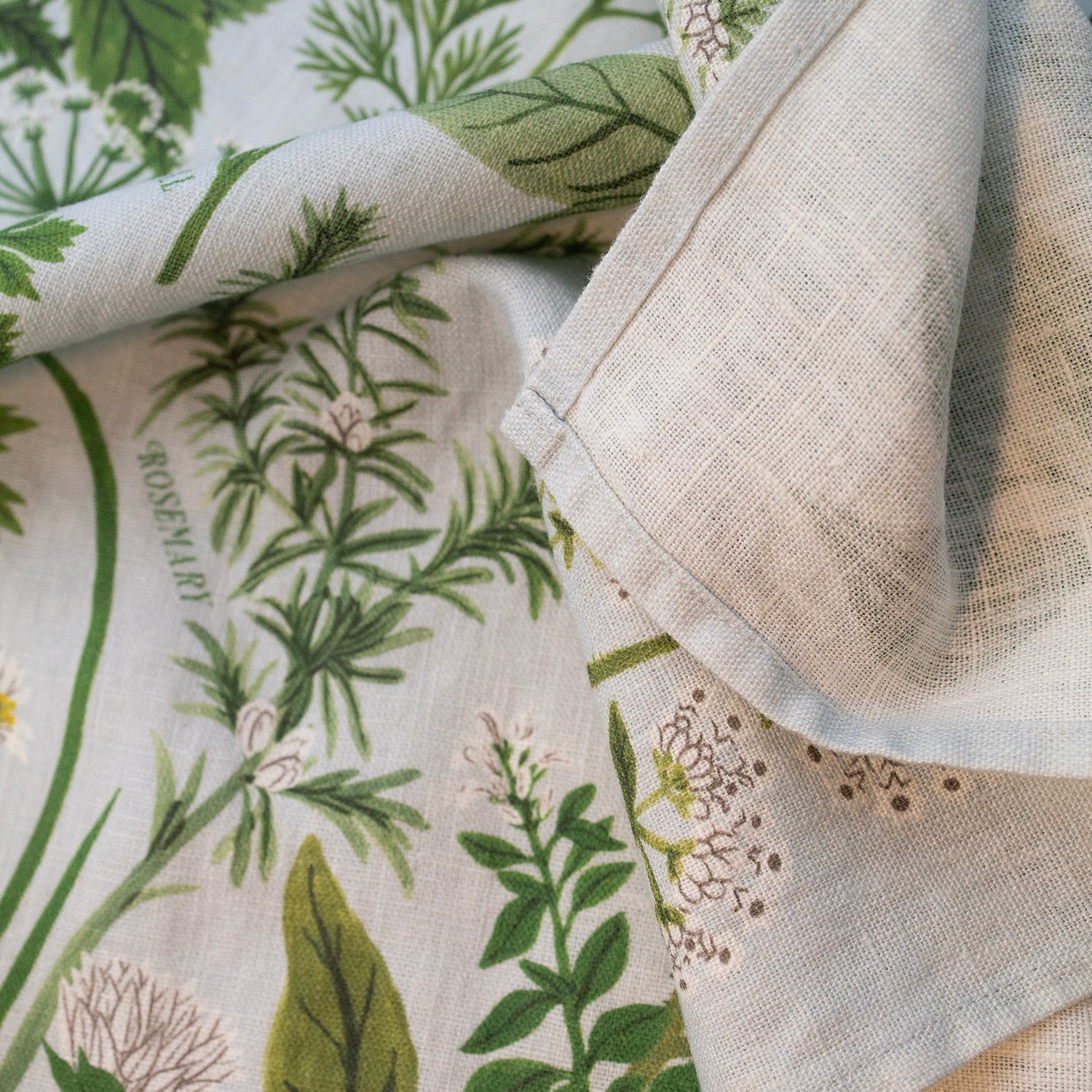 Herb Garden Tea Towel - 100% Linen Dishcloth option3