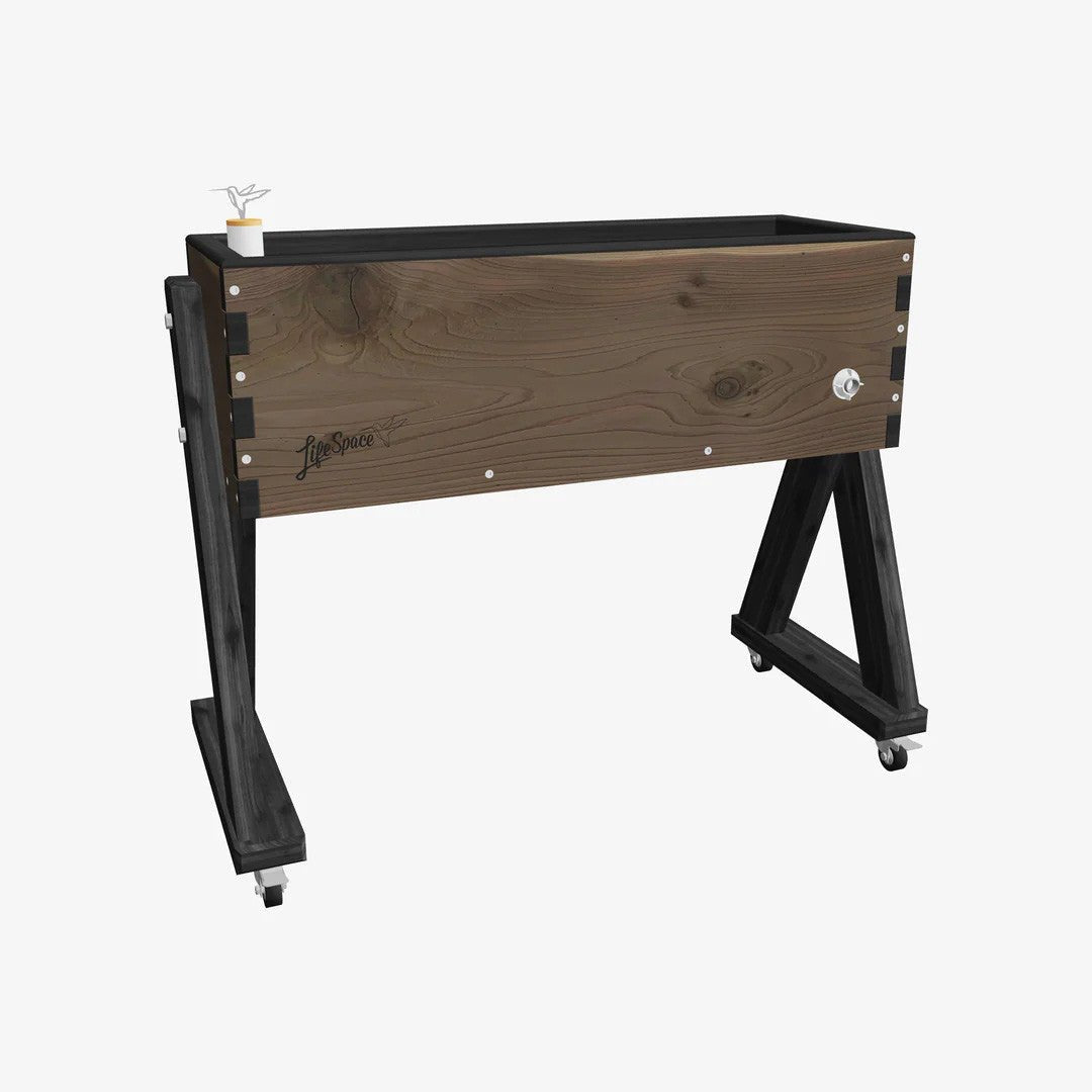 HighRise Self-Watering Elevated Cedar Planter Modern Patina None