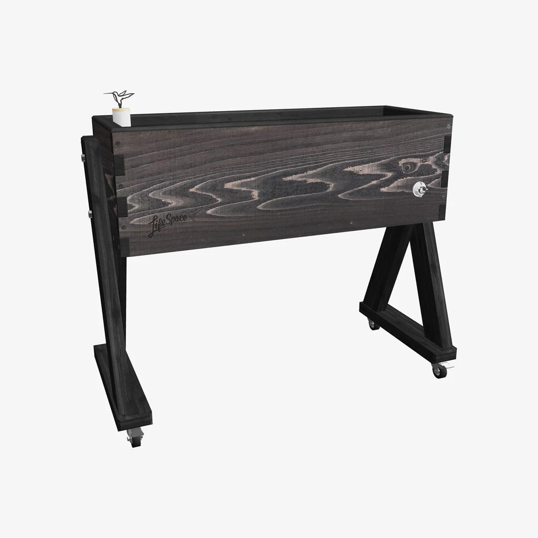HighRise Self-Watering Elevated Cedar Planter Raven None