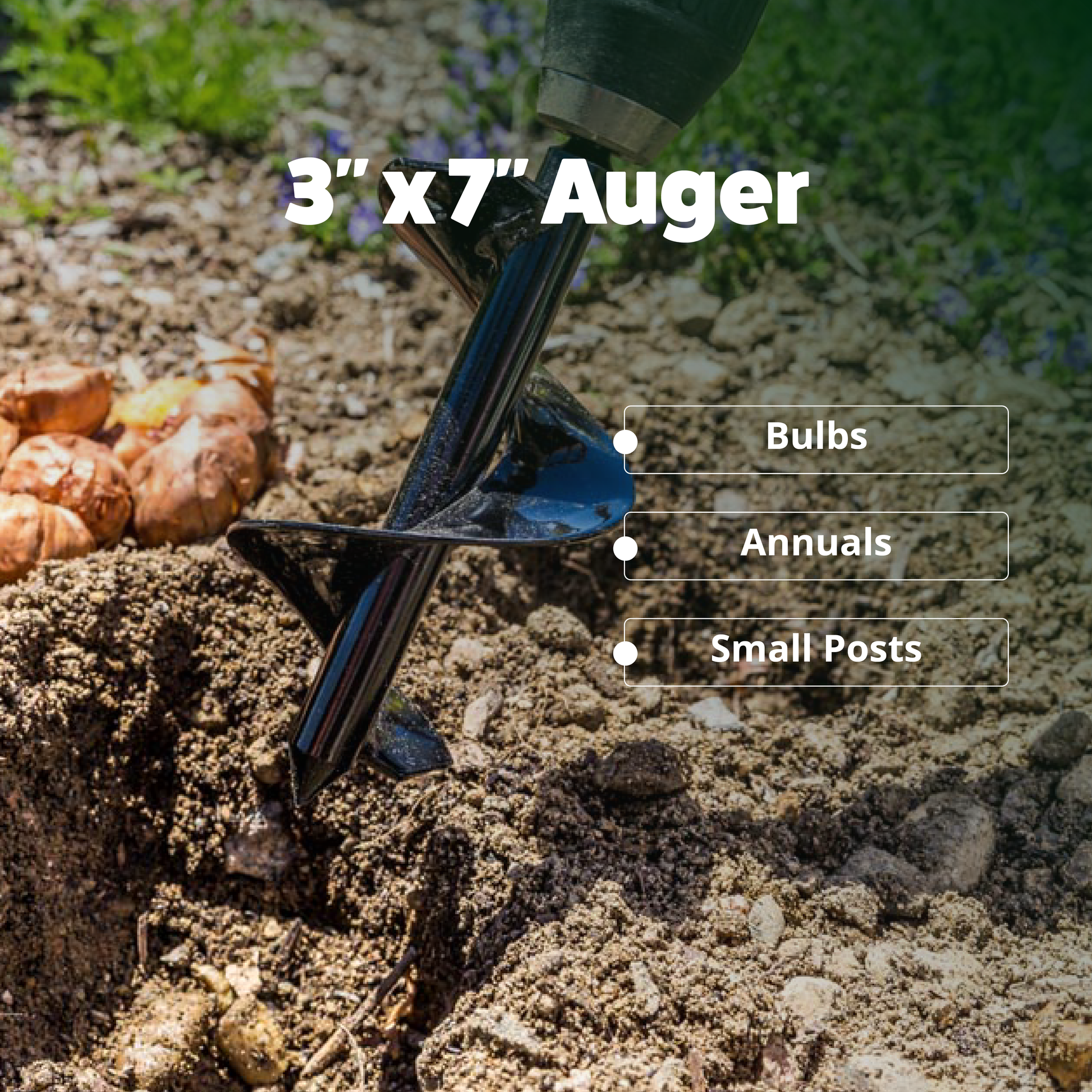 Home Garden Auger Starter Bundle - 2" x 7" and 3" x 7"