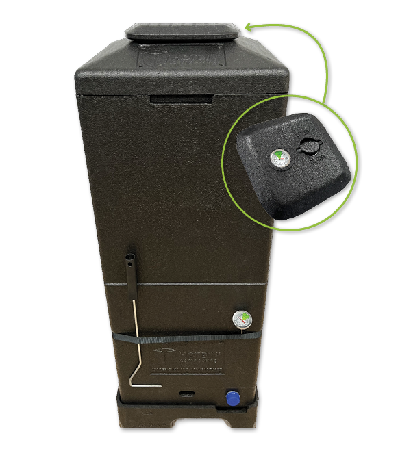 HOTBIN Mini 100 Composter - 3.5 Cubic Feet (26 Gallon) Compost Bin