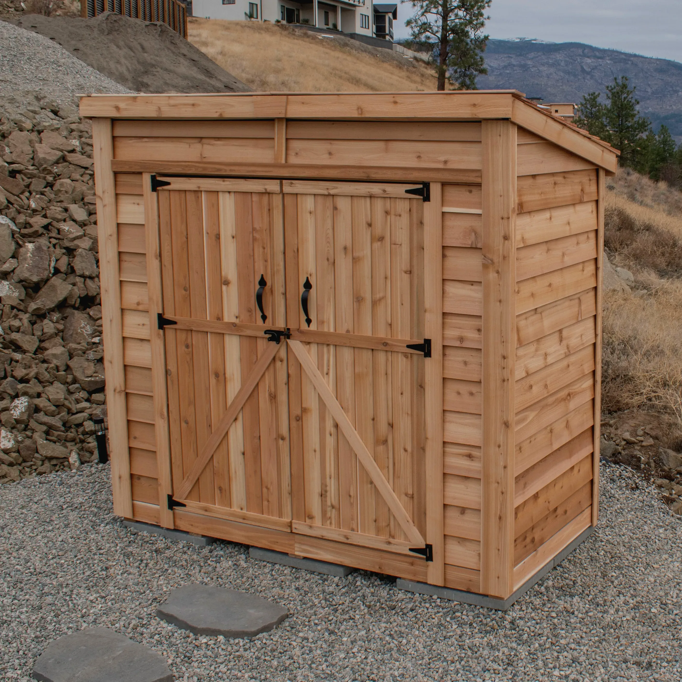 8' x 4' GardenSaver Storage Shed - Double Doors