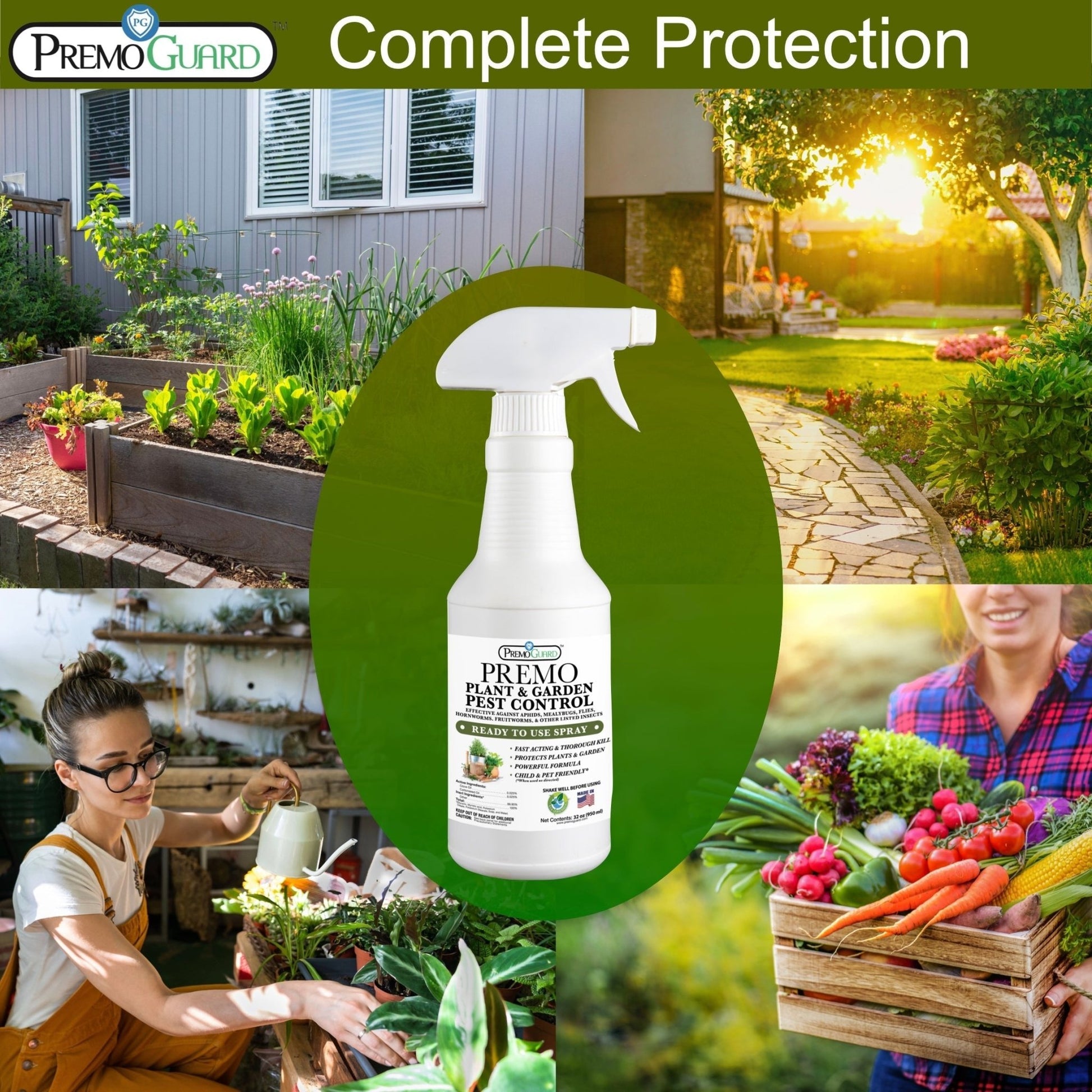 Indoor & Outdoor Plant and Garden Pest Control Spray - 32 oz