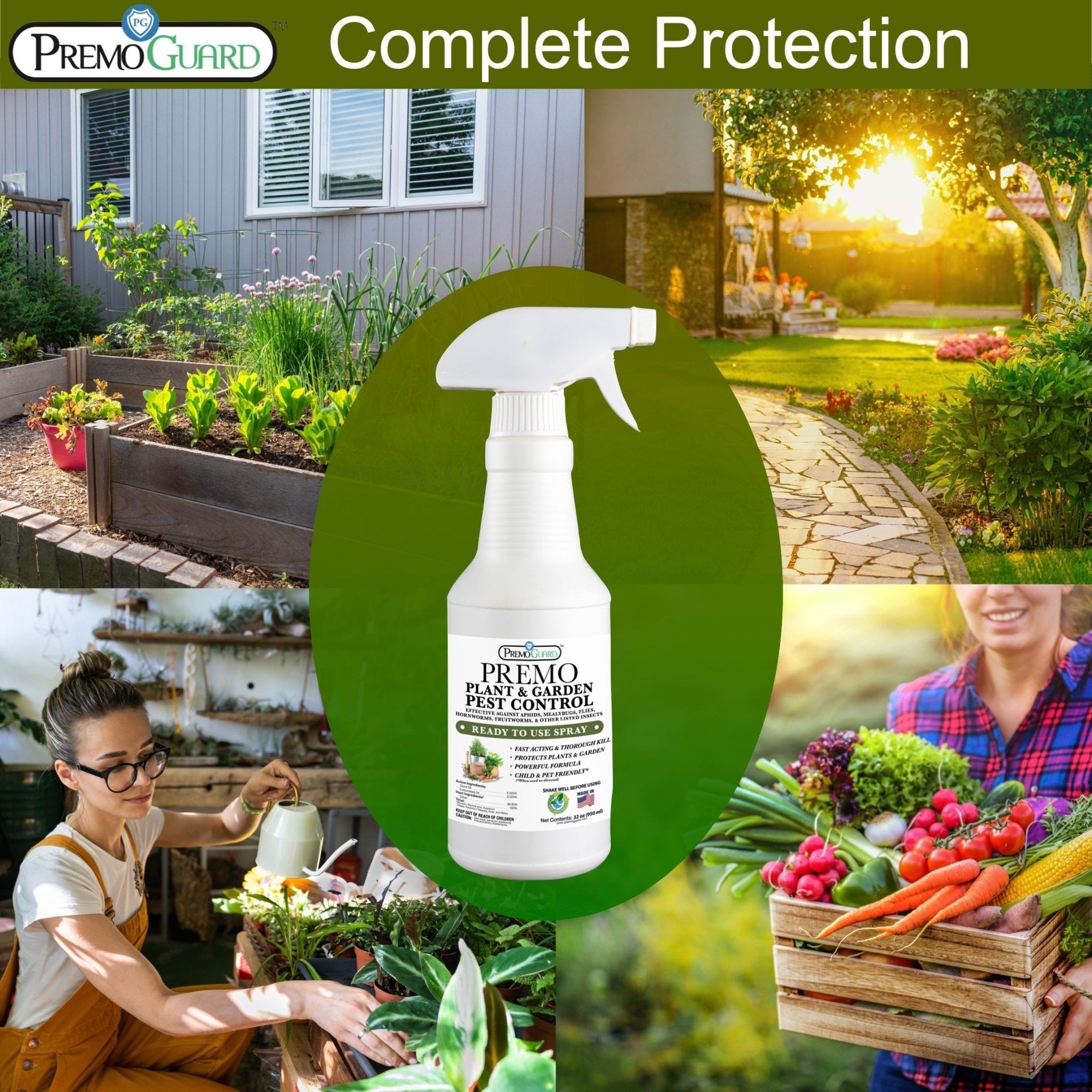 Indoor & Outdoor Plant and Garden Pest Control Spray - 32 oz
