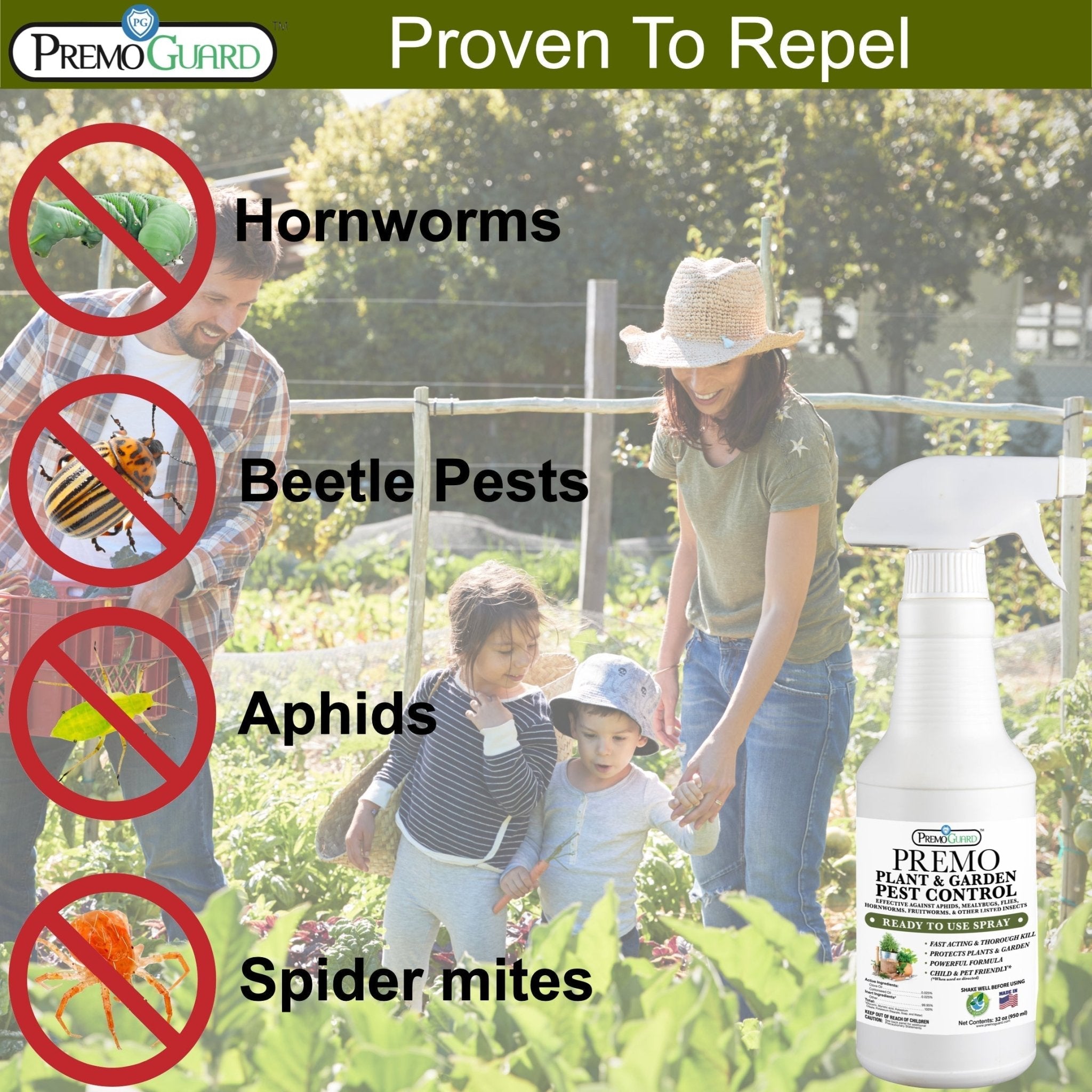 Indoor & Outdoor Plant and Garden Pest Control Spray - 32 oz