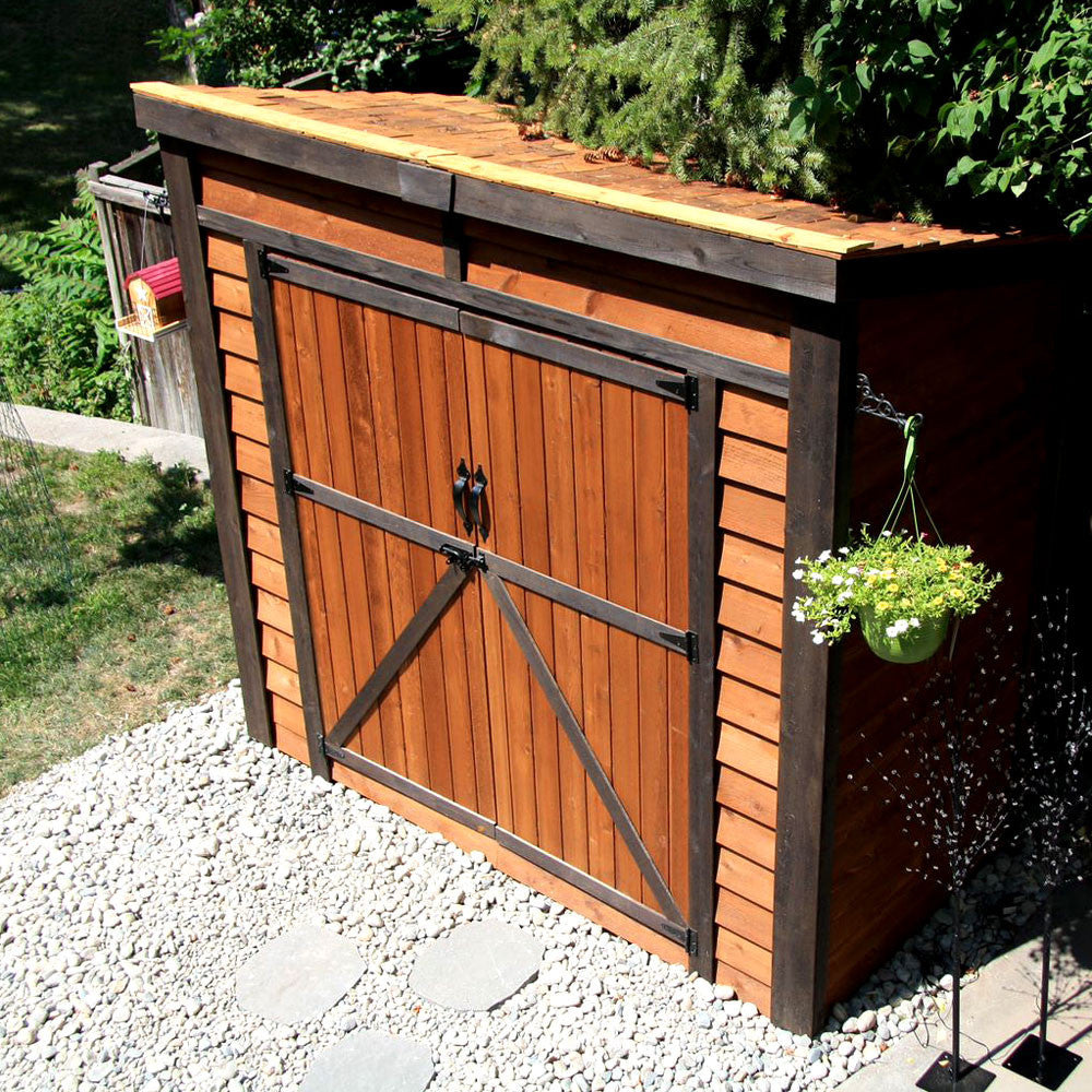 8' x 4' GardenSaver Storage Shed - Double Doors