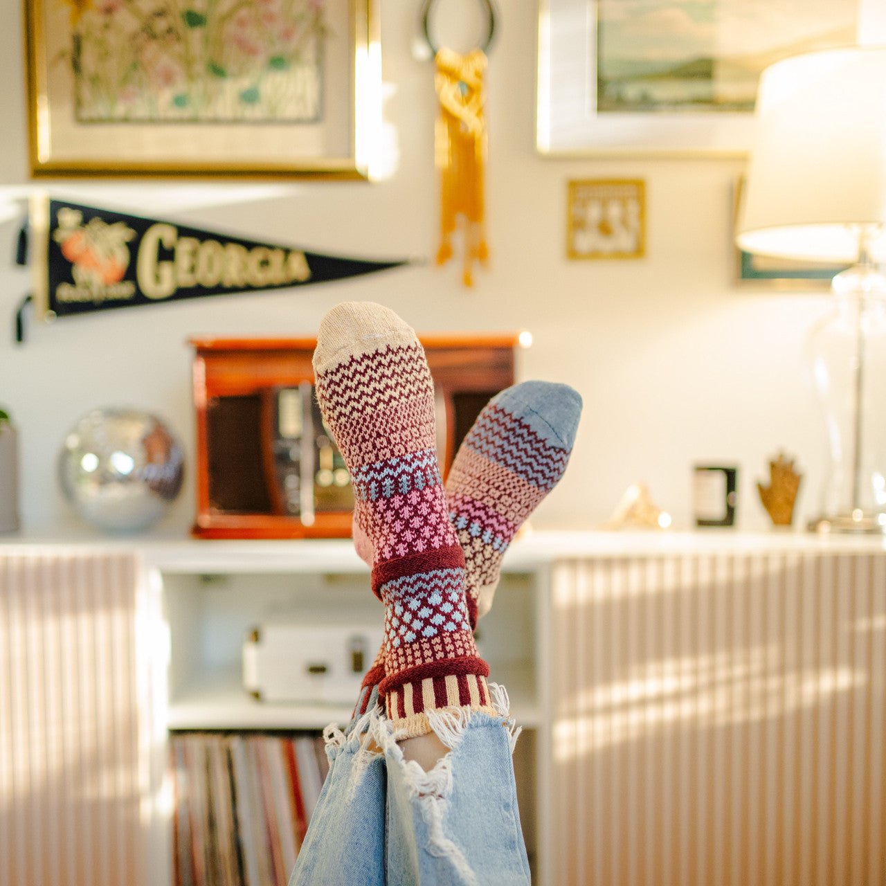 Larkspur Recycled Cotton Socks Small option3