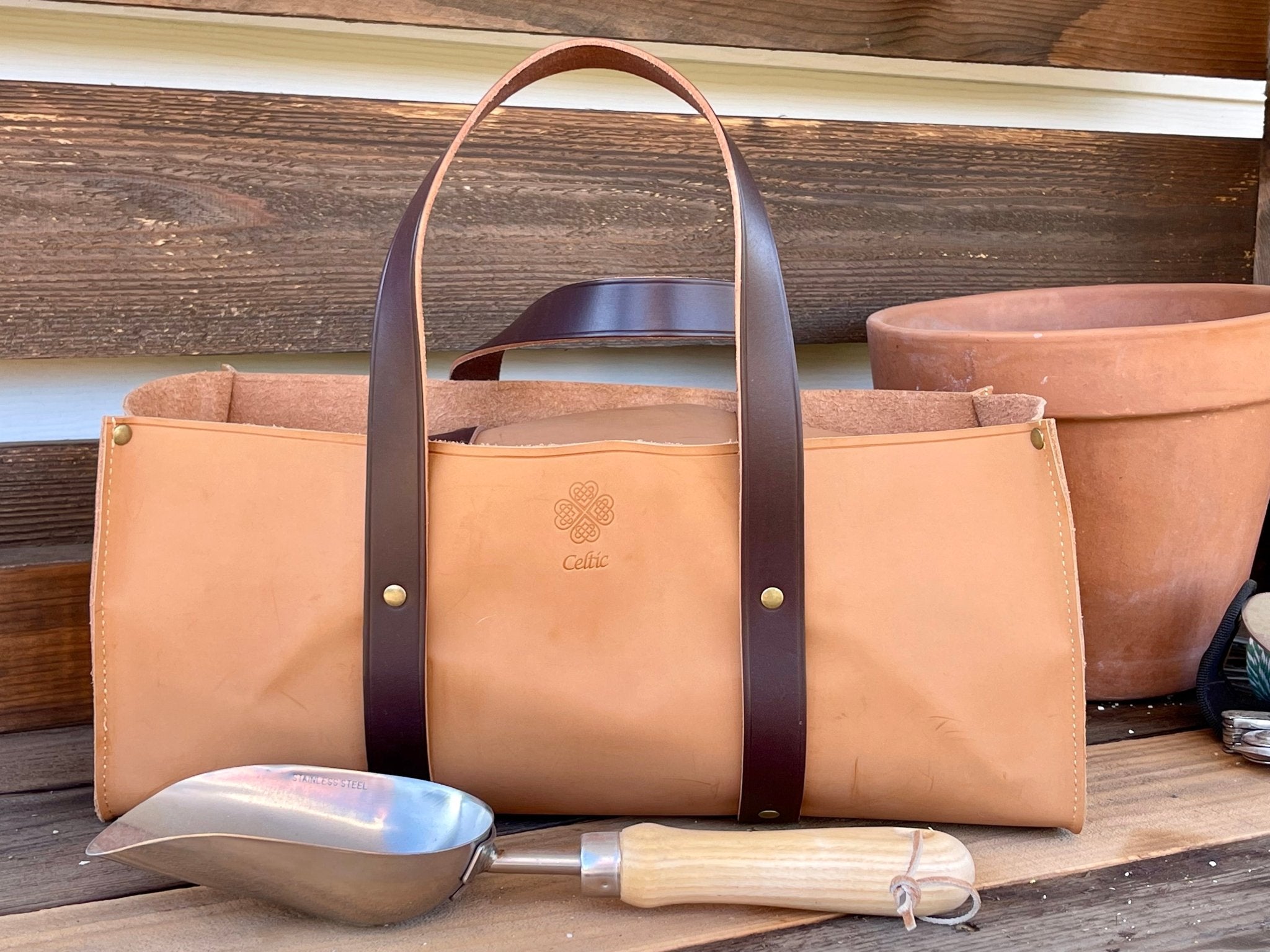 Gardener's Premium Leather Tool Bag