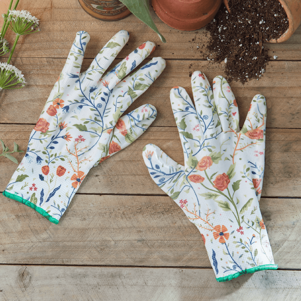 Lightweight Nitrile Gardening & Weeding Gloves Small Heirloom Garden option3