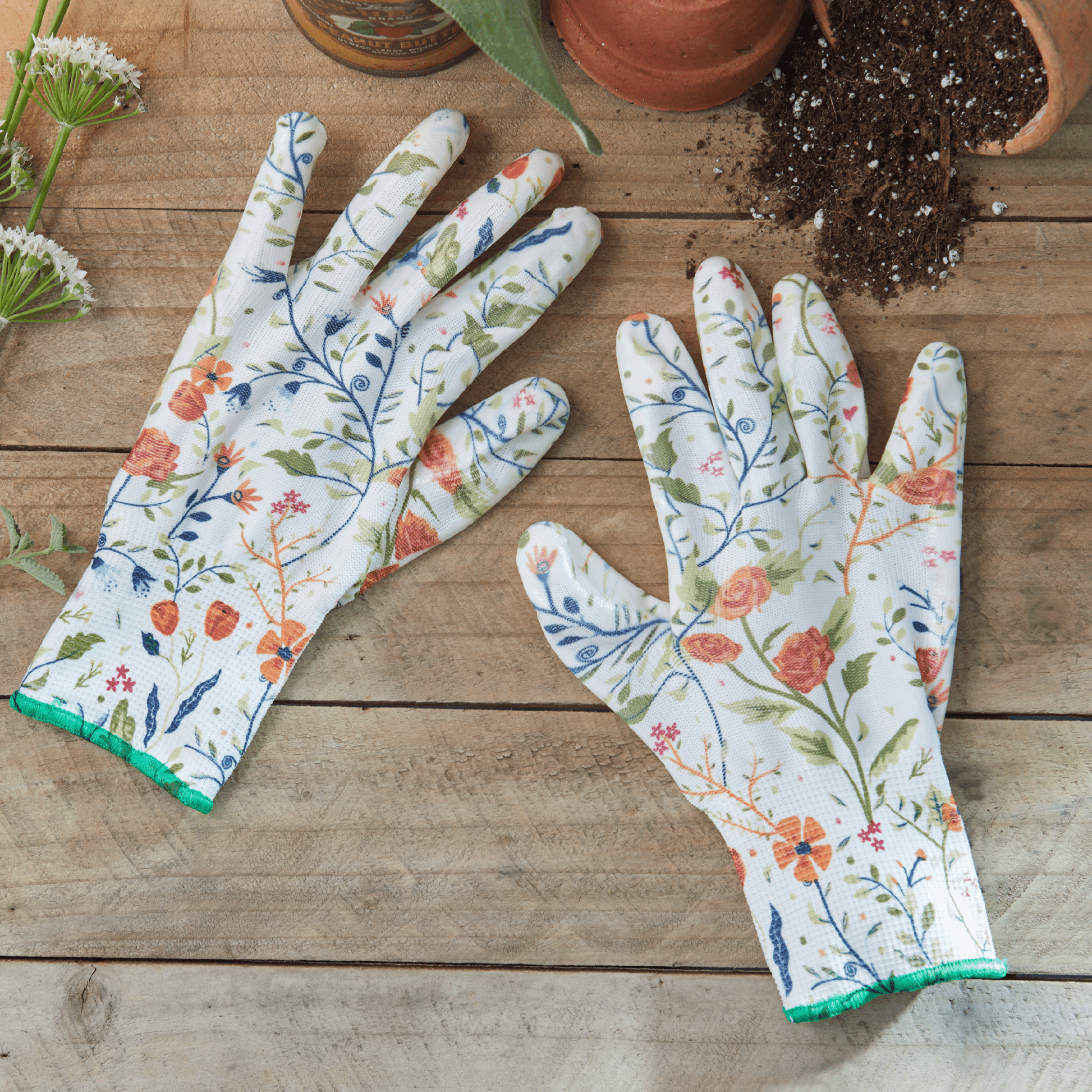 Lightweight Nitrile Gardening & Weeding Gloves Small Heirloom Garden