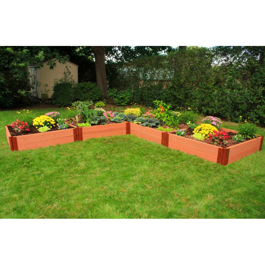 L-Shaped Composite Raised Garden Bed