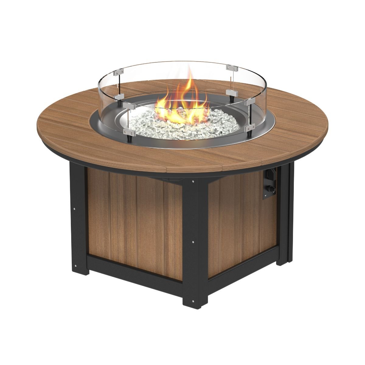 Lumin Classic Fire Pit - 46" Round antique-mahogany-black