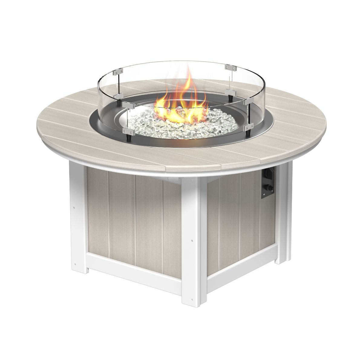 Lumin Classic Fire Pit - 46" Round birch-white