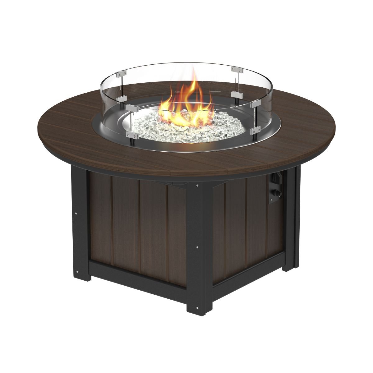 Lumin Classic Fire Pit - 46" Round brazillian-black-walnut