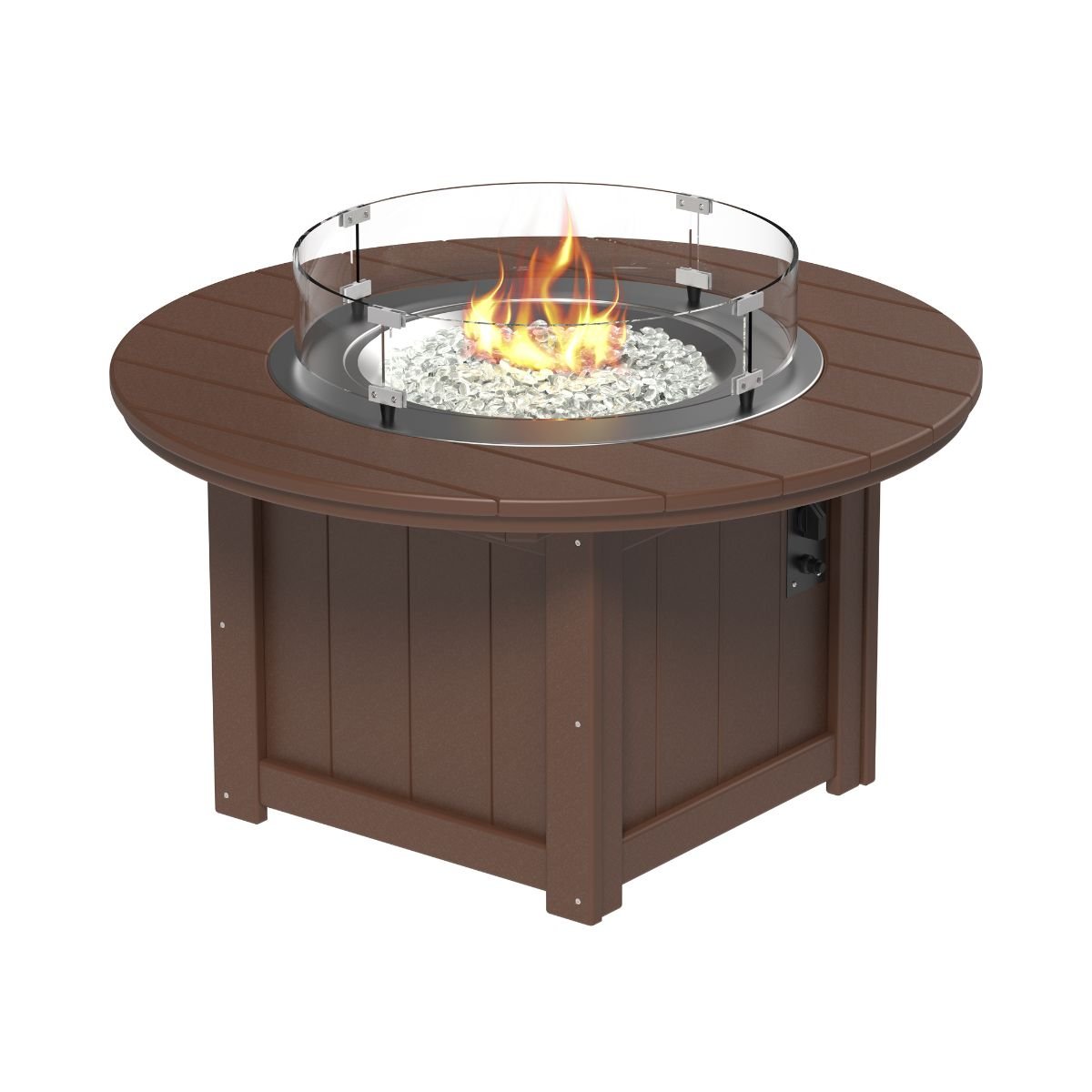 Lumin Classic Fire Pit - 46" Round chestnut-brown