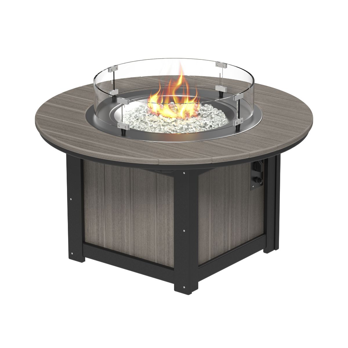 Lumin Classic Fire Pit - 46" Round coastal-gray-black