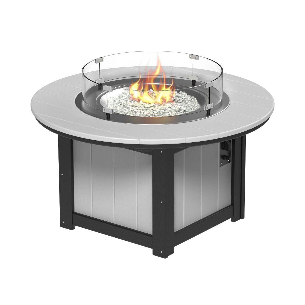 Lumin Classic Fire Pit - 46" Round dove-gray-black