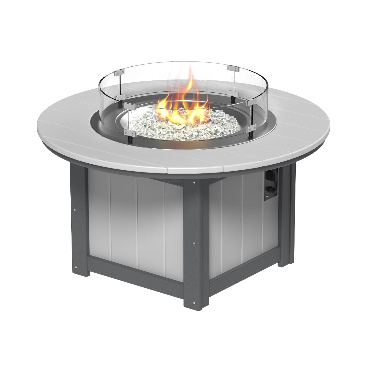 Lumin Classic Fire Pit - 46" Round dove-gray-slate