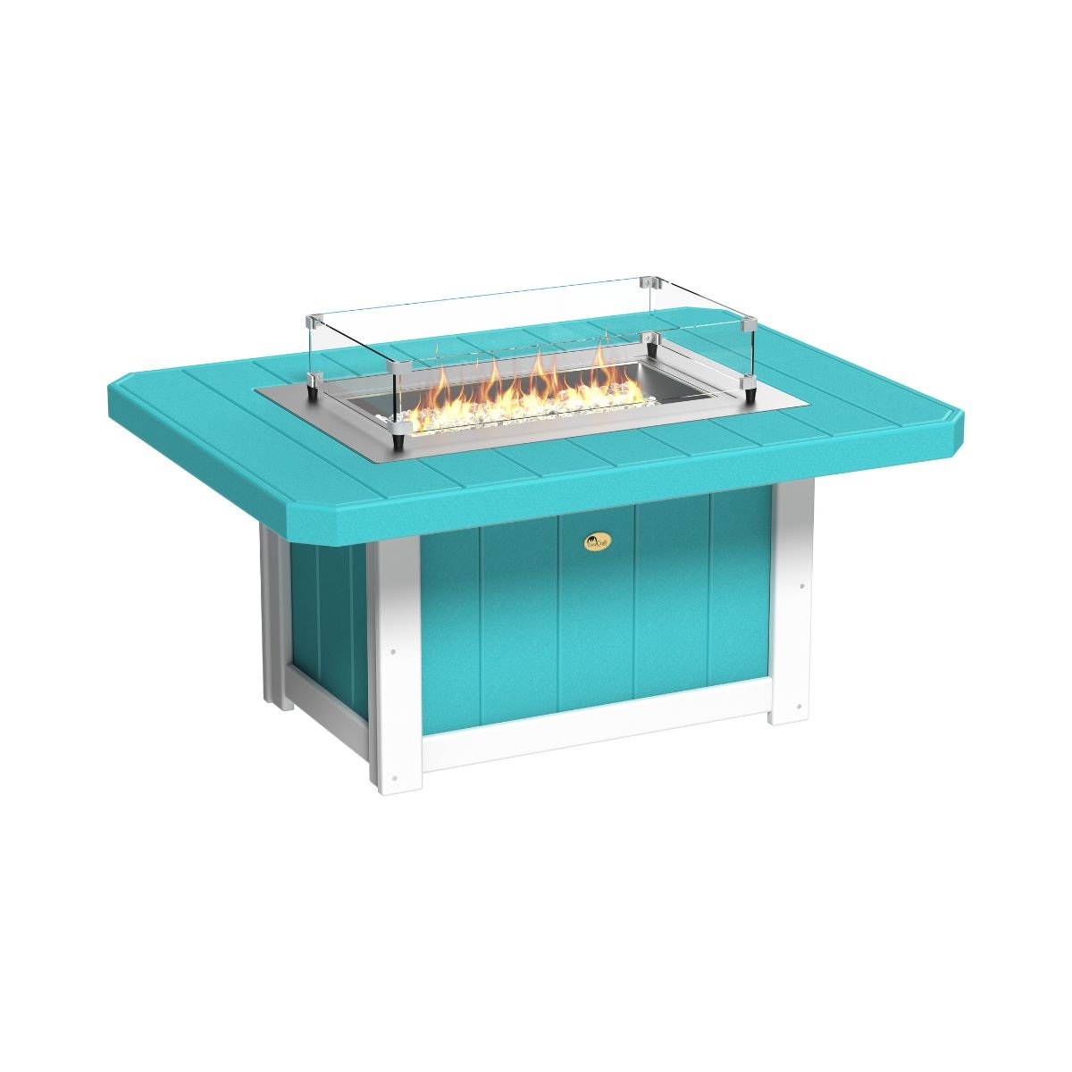 Lumin Classic Fire Pit - 51" Long aruba-blue-white