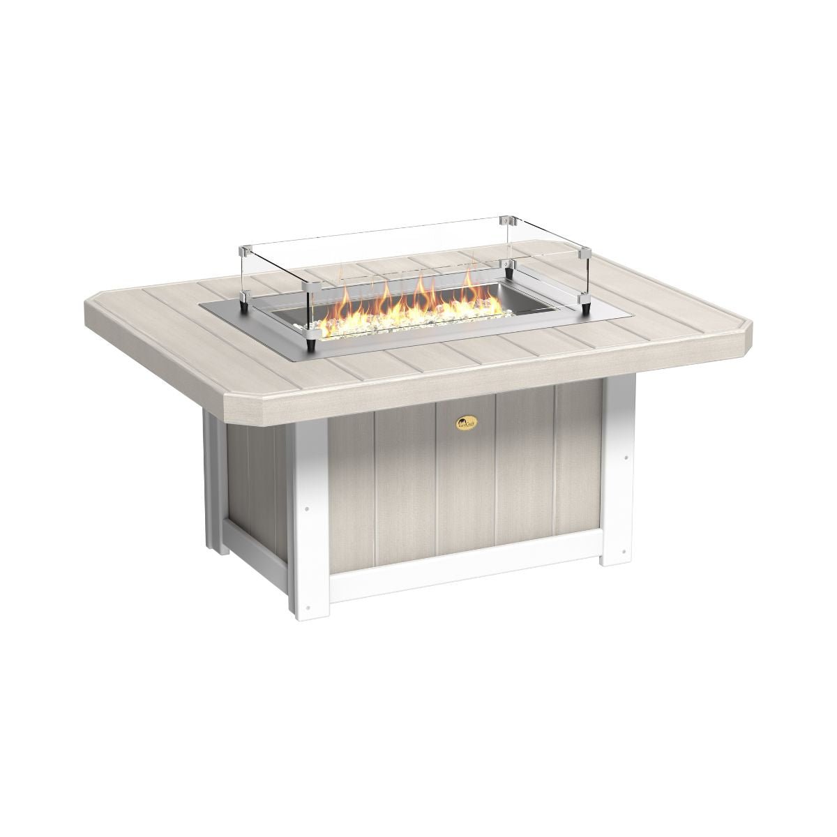 Lumin Classic Fire Pit - 51" Long birch-white