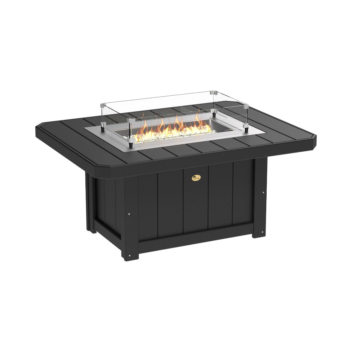 Lumin Classic Fire Pit - 51" Long black