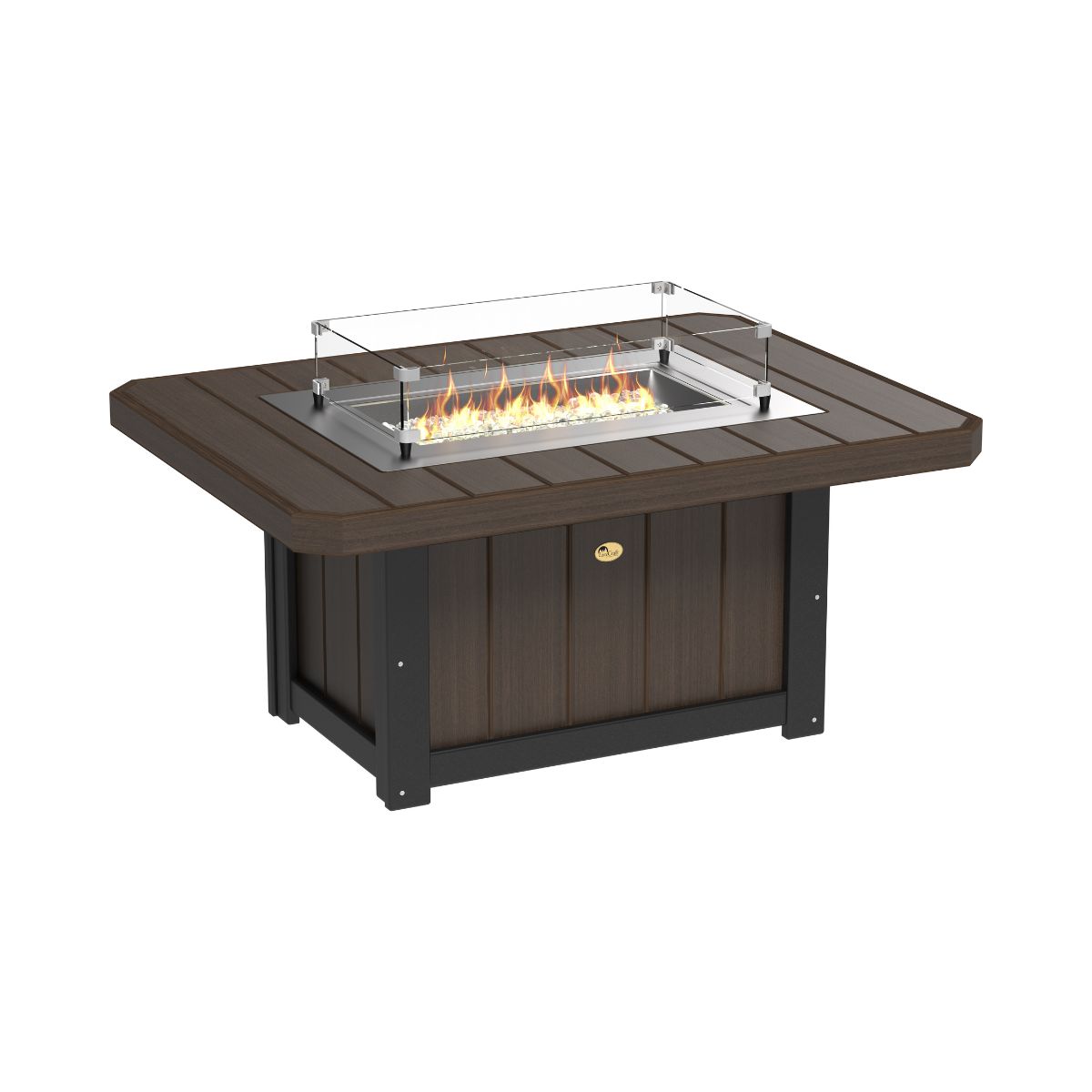 Lumin Classic Fire Pit - 51" Long brazillian-black-walnut