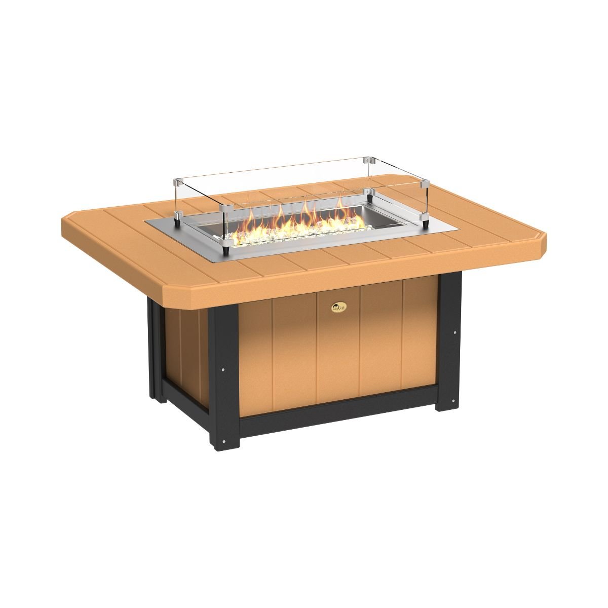 Lumin Classic Fire Pit - 51" Long cedar-black
