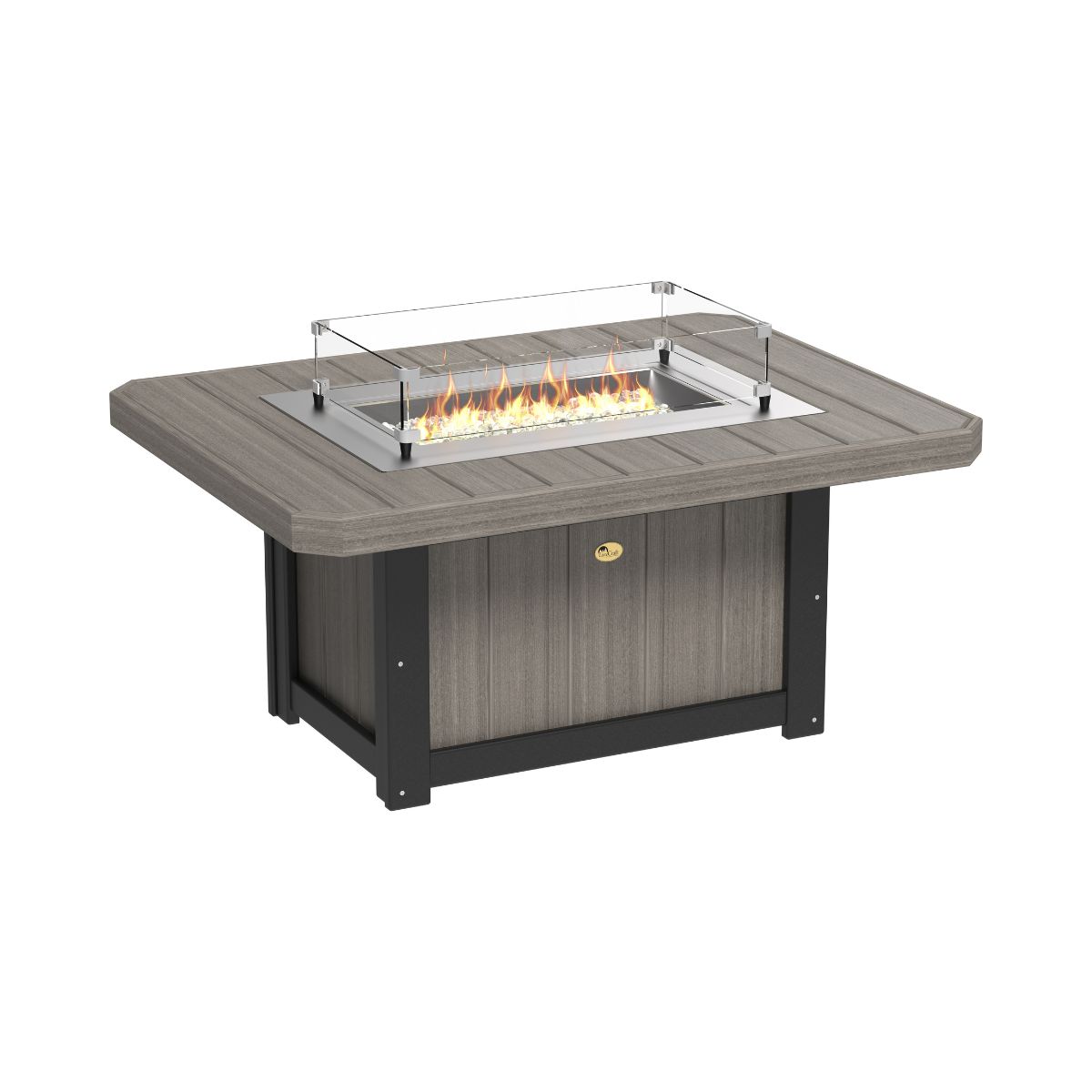 Lumin Classic Fire Pit - 51" Long coastal-gray-black