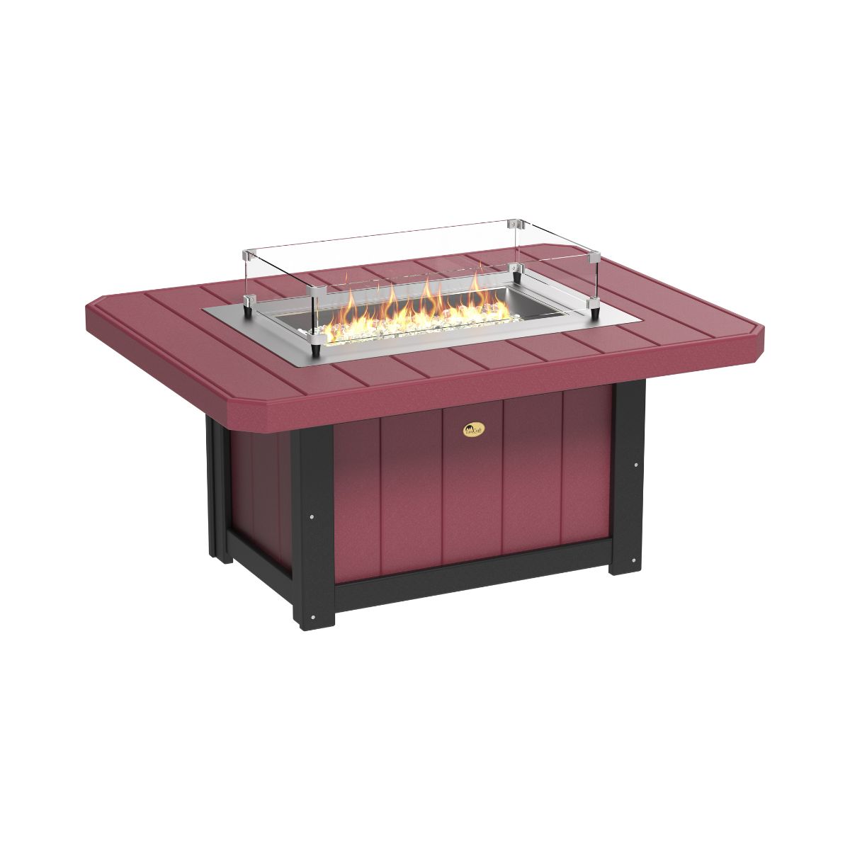 Lumin Classic Fire Pit - 51" Long cherrywood-black