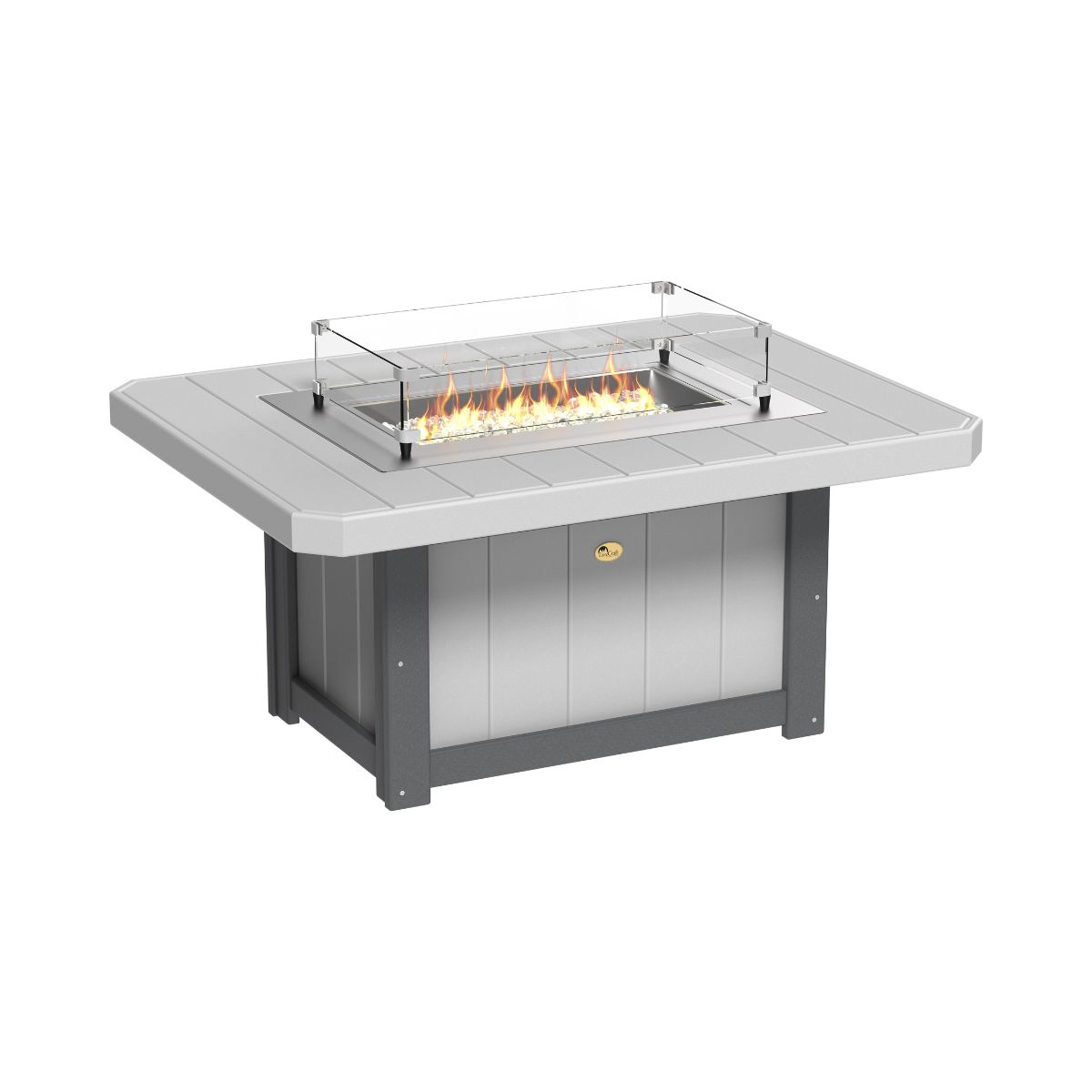 Lumin Classic Fire Pit - 51" Long dove-gray-slate
