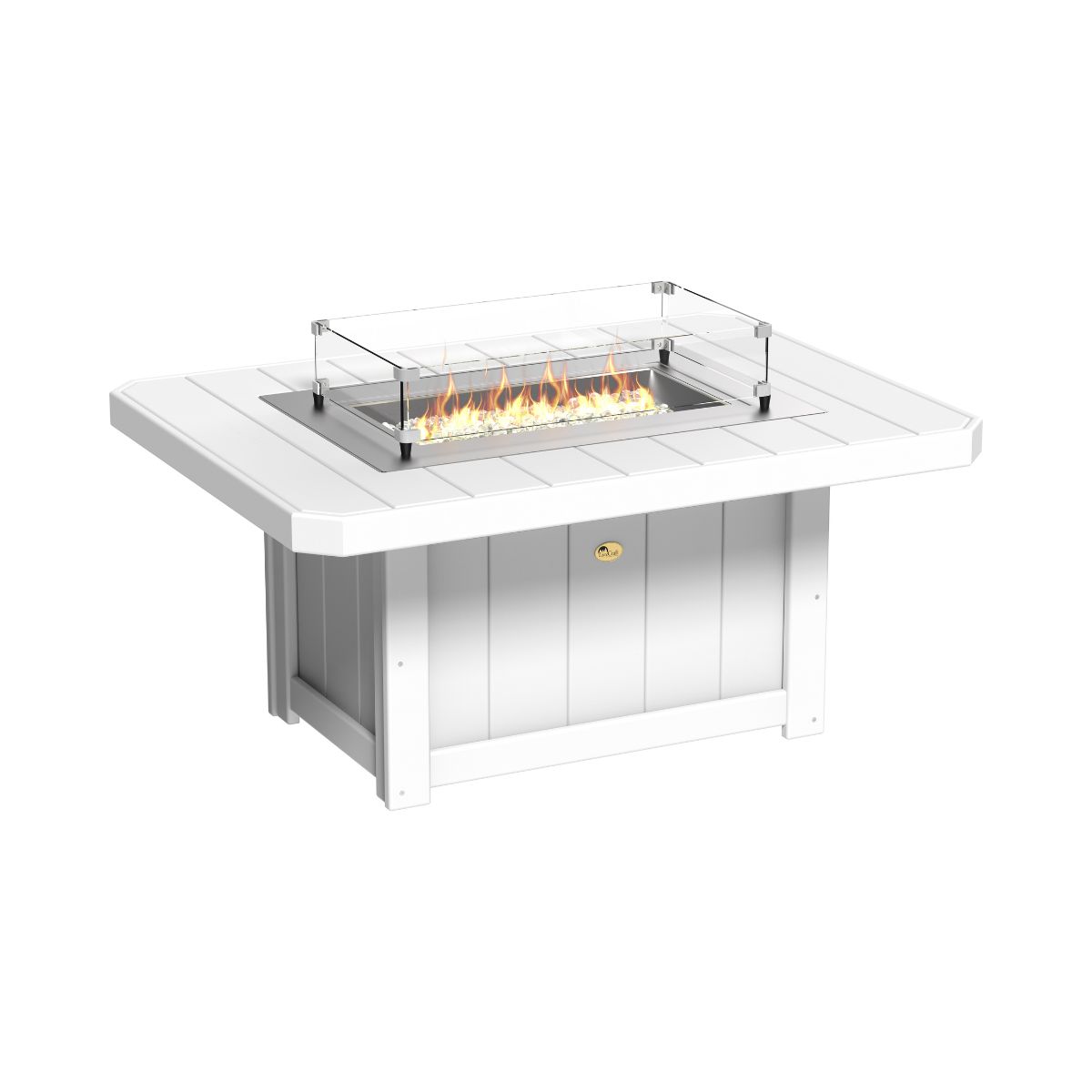 Lumin Classic Fire Pit - 51" Long white