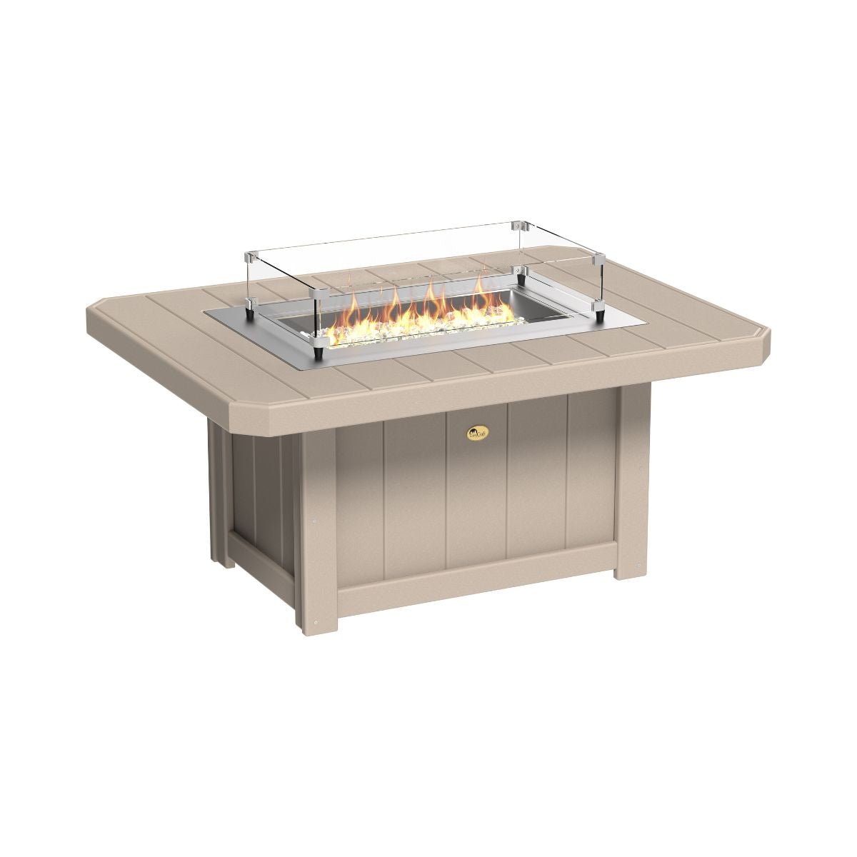Lumin Classic Fire Pit - 51" Long weatherwood