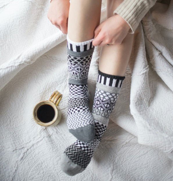 Midnight Recycled Cotton Socks Large