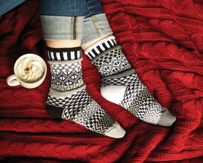 Midnight Recycled Cotton Socks Large