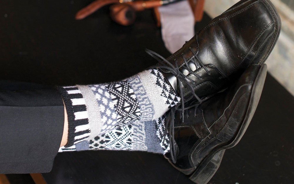 Midnight Recycled Cotton Socks Large