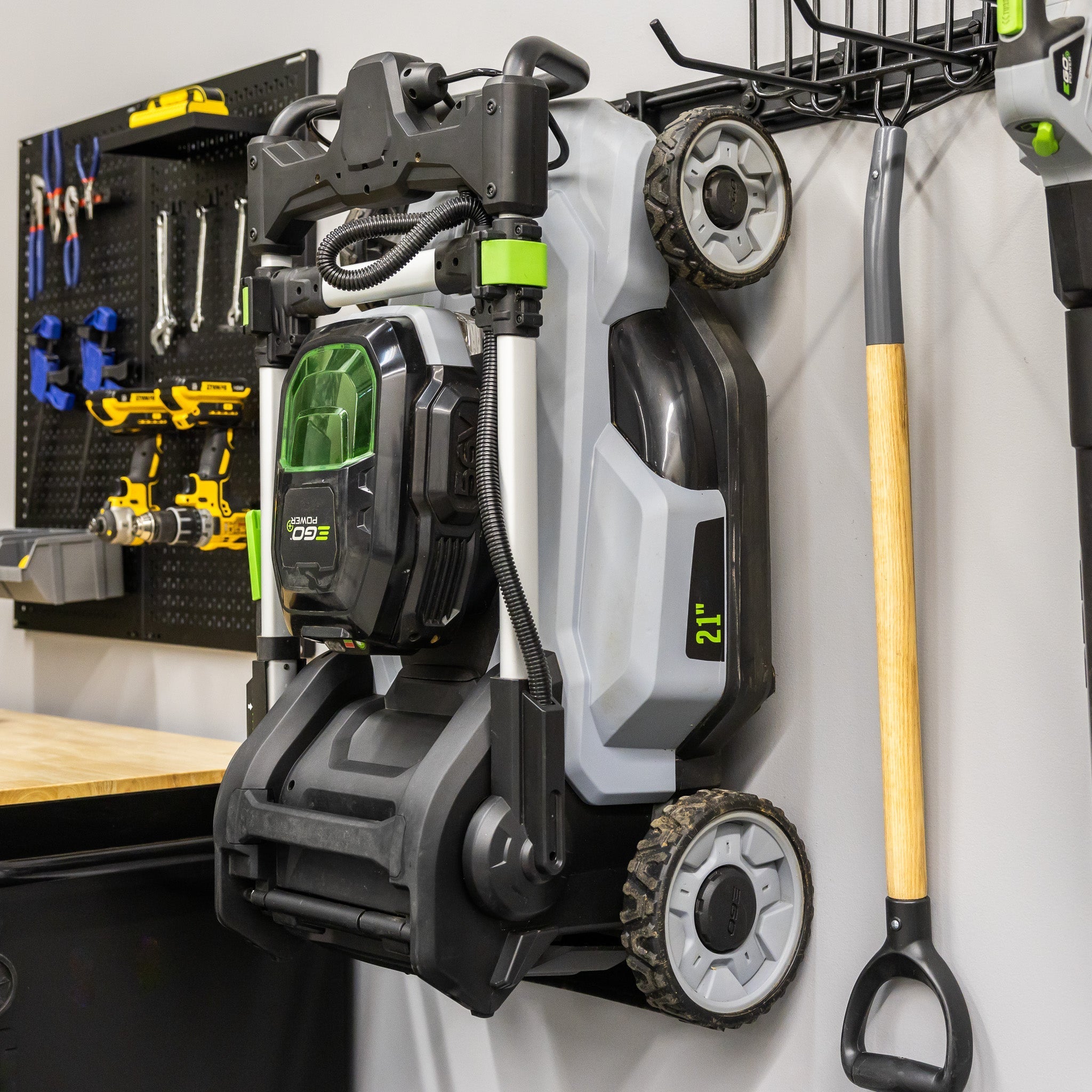 Multi-Use Adjustable Wall Track - 32" Long Tool Organizer