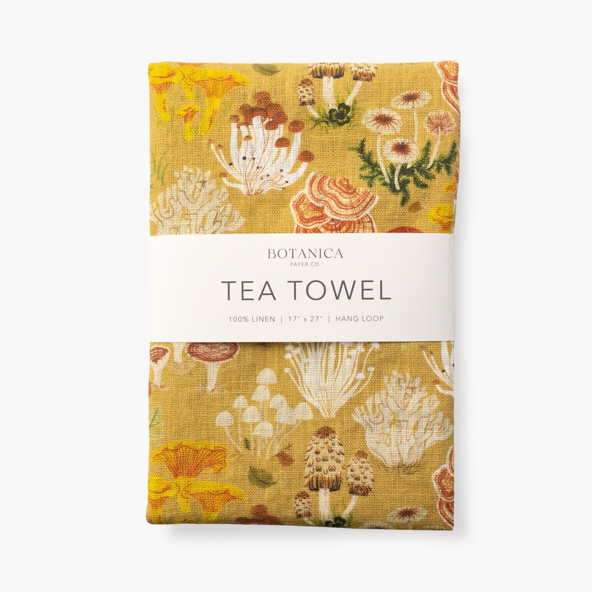 Mushrooms Tea Towel - 100% Linen Dishcloth option3