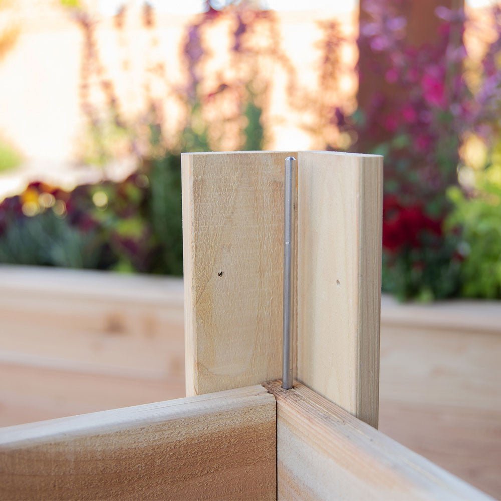 Natural Cedar Planter Box with Trellis 20" 20" 22"