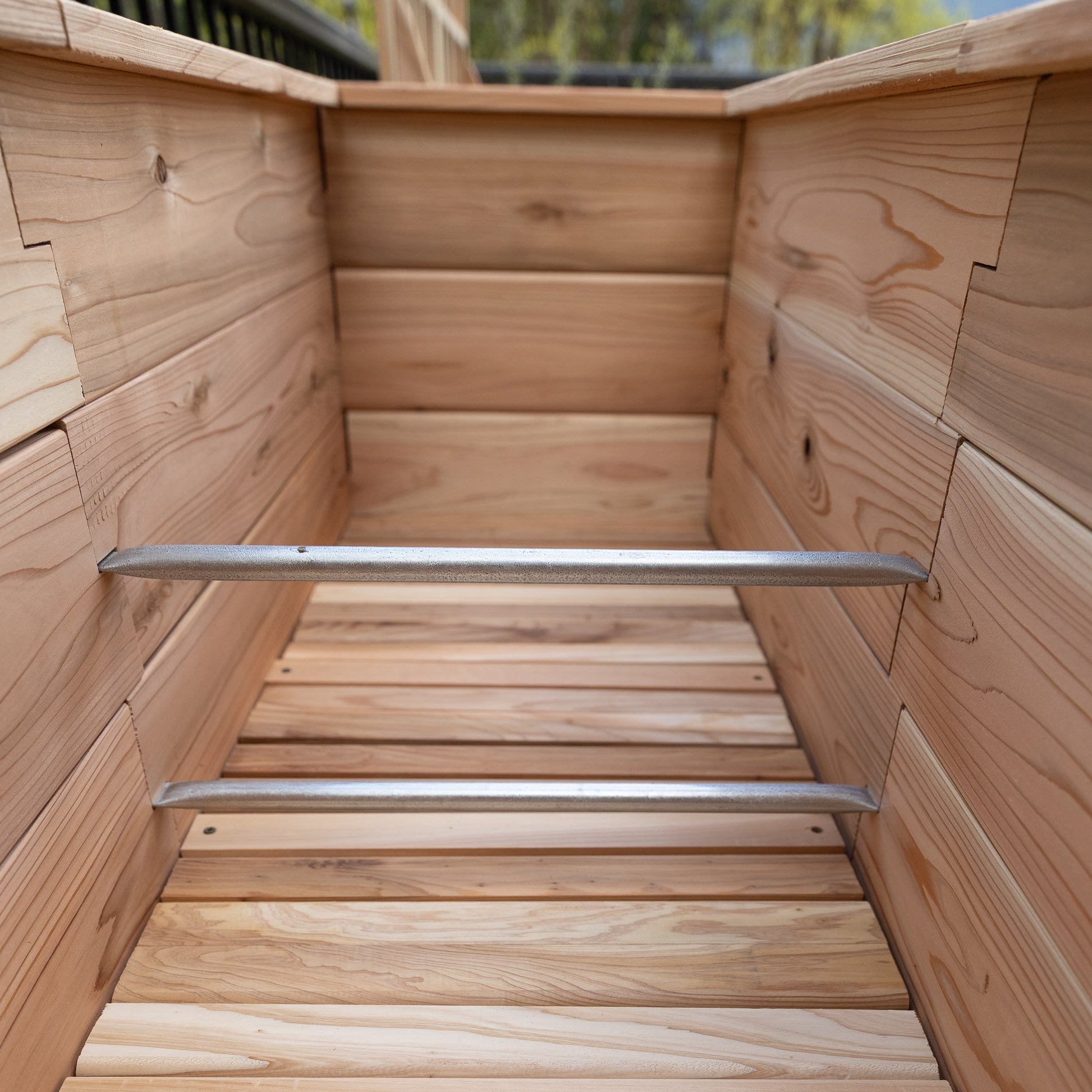 Natural Cedar Planter Boxes 14" 14" option3