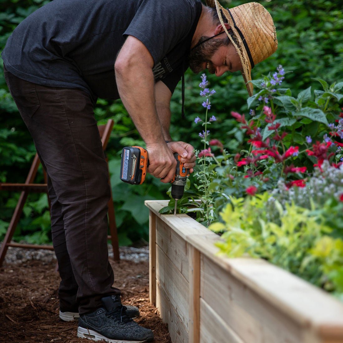 Natural Cedar Raised Garden Beds 2' 2' option3