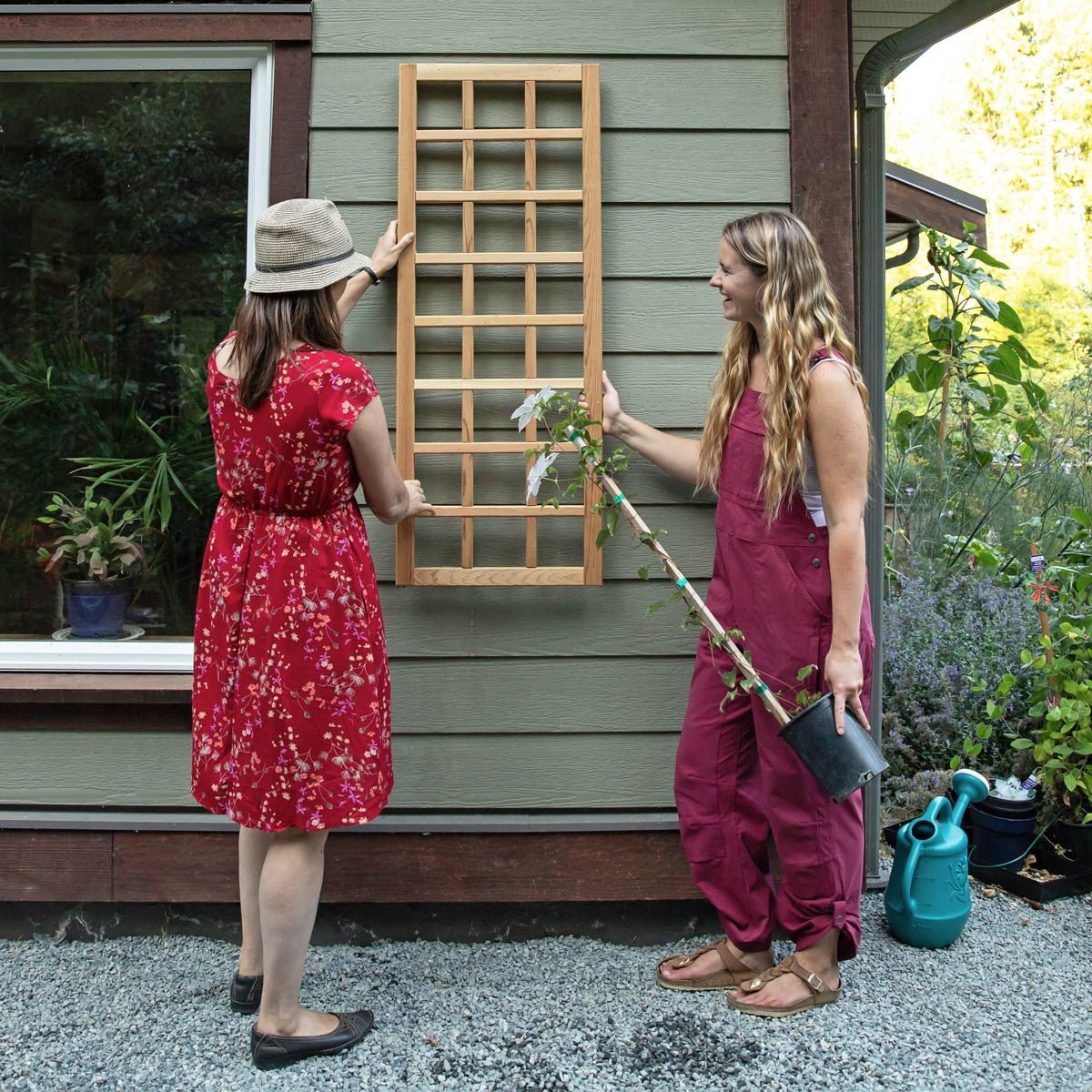 Natural Cedar Wall Mounted Trellises 18" 36"
