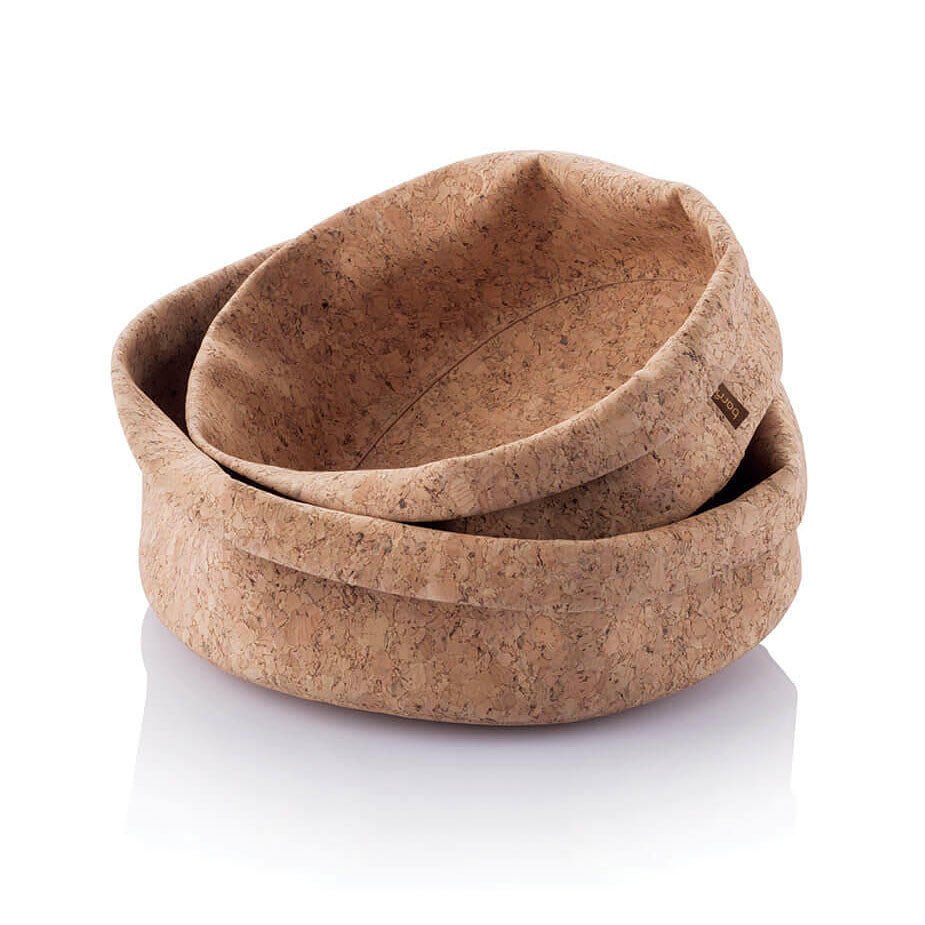 Natural Cork Fabric Bowl Small (8" Diameter) option3